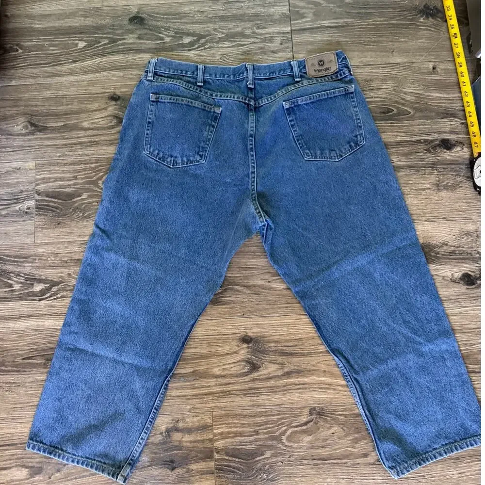 Wrangler Premium Relaxed Fit Jeans Men's 40x30 Blue Denim 9760WDR Straight Leg